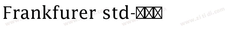 Frankfurer std字体转换